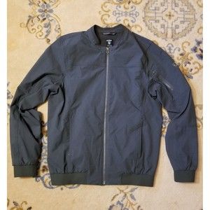 Kuhl Raven Silencr Bomber Jacket Blue Gray Mens Sz M Medium 7322  Full Zip 19S